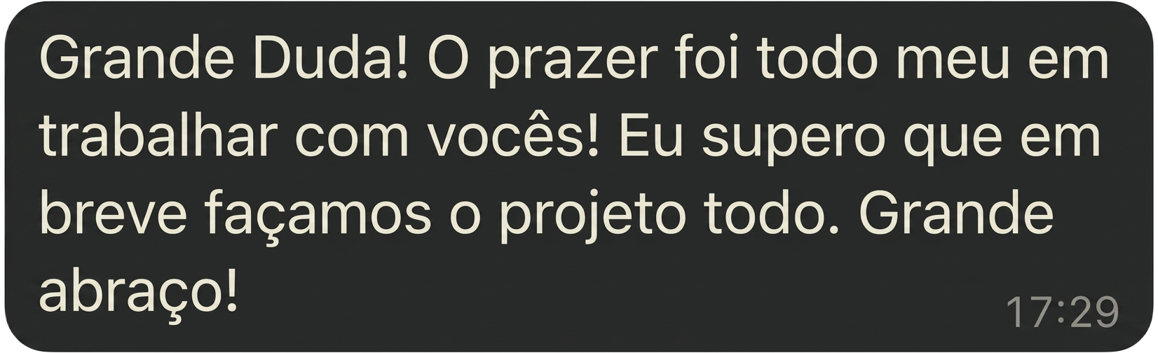 Depoimento de cliente no WhatsApp 4