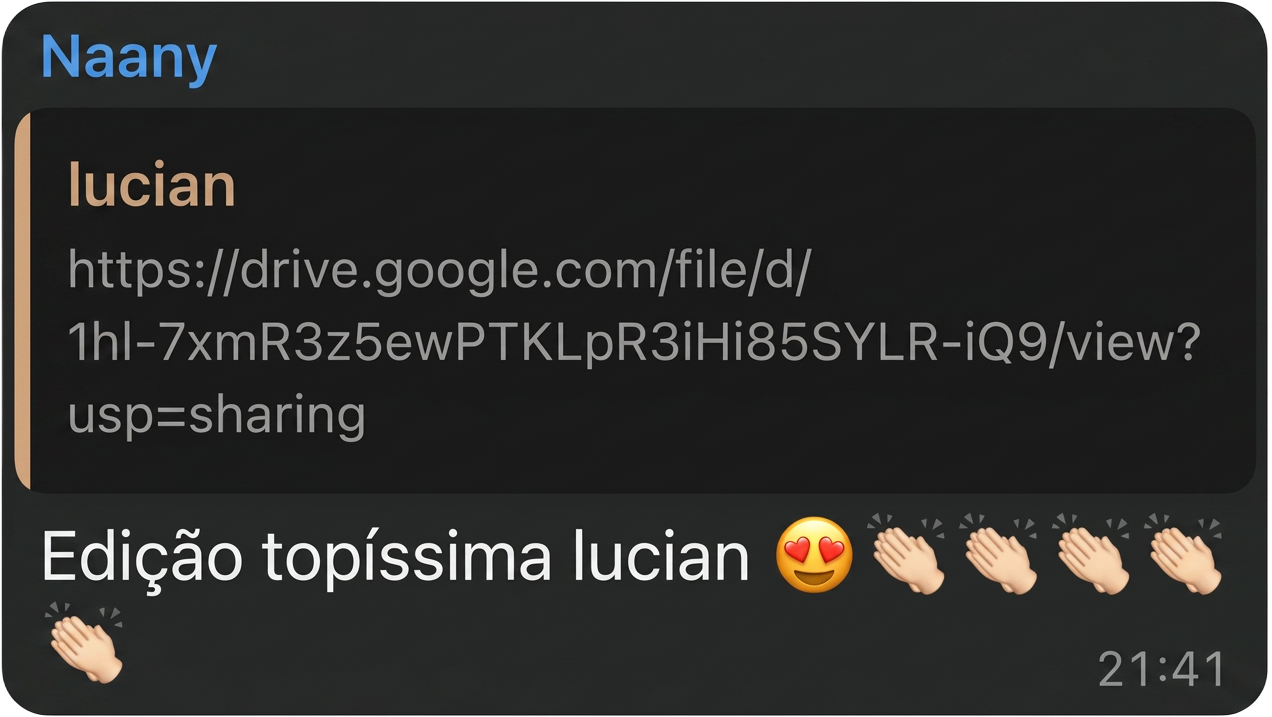 Depoimento de cliente no WhatsApp 6